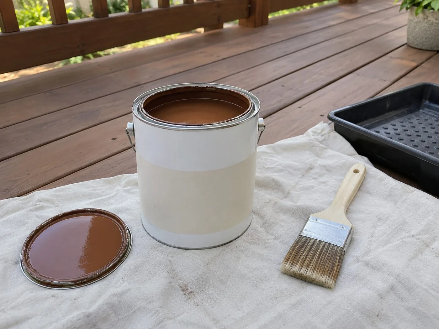 Paint and brush